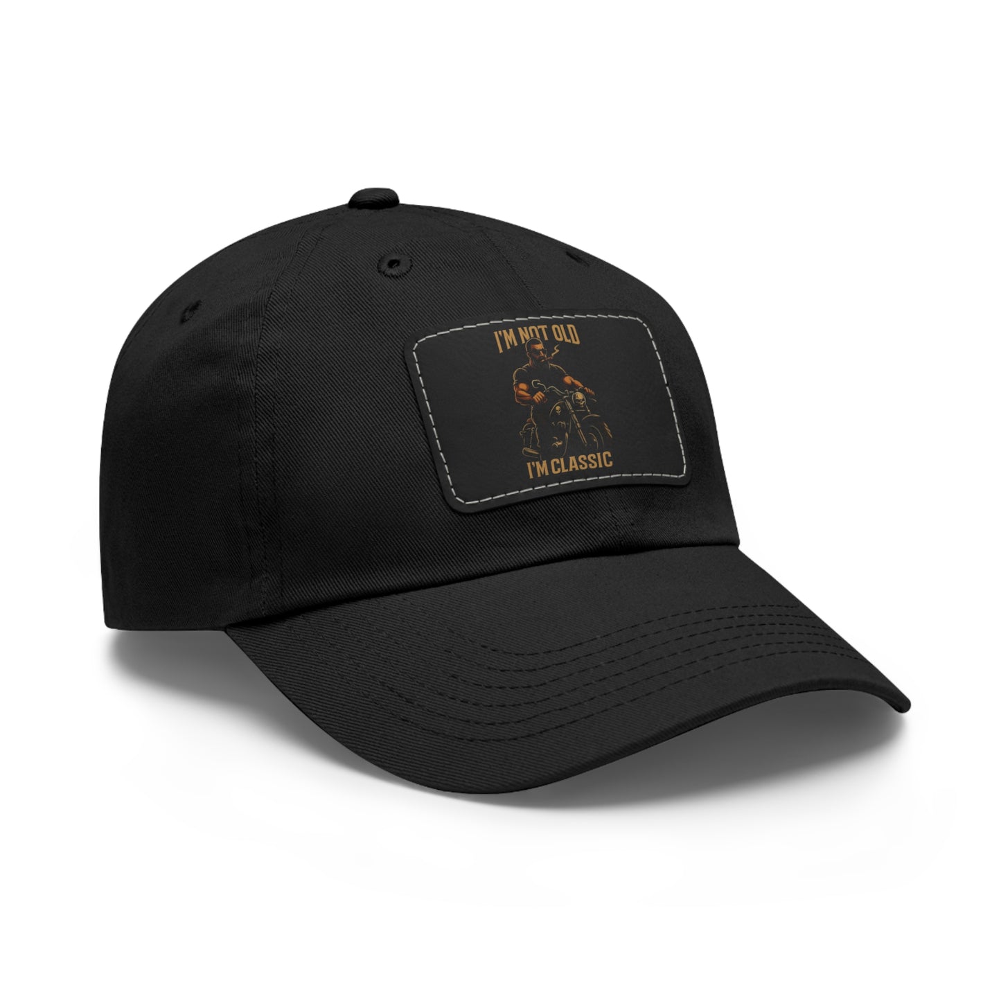 Classic Leather Patch Dad Hat