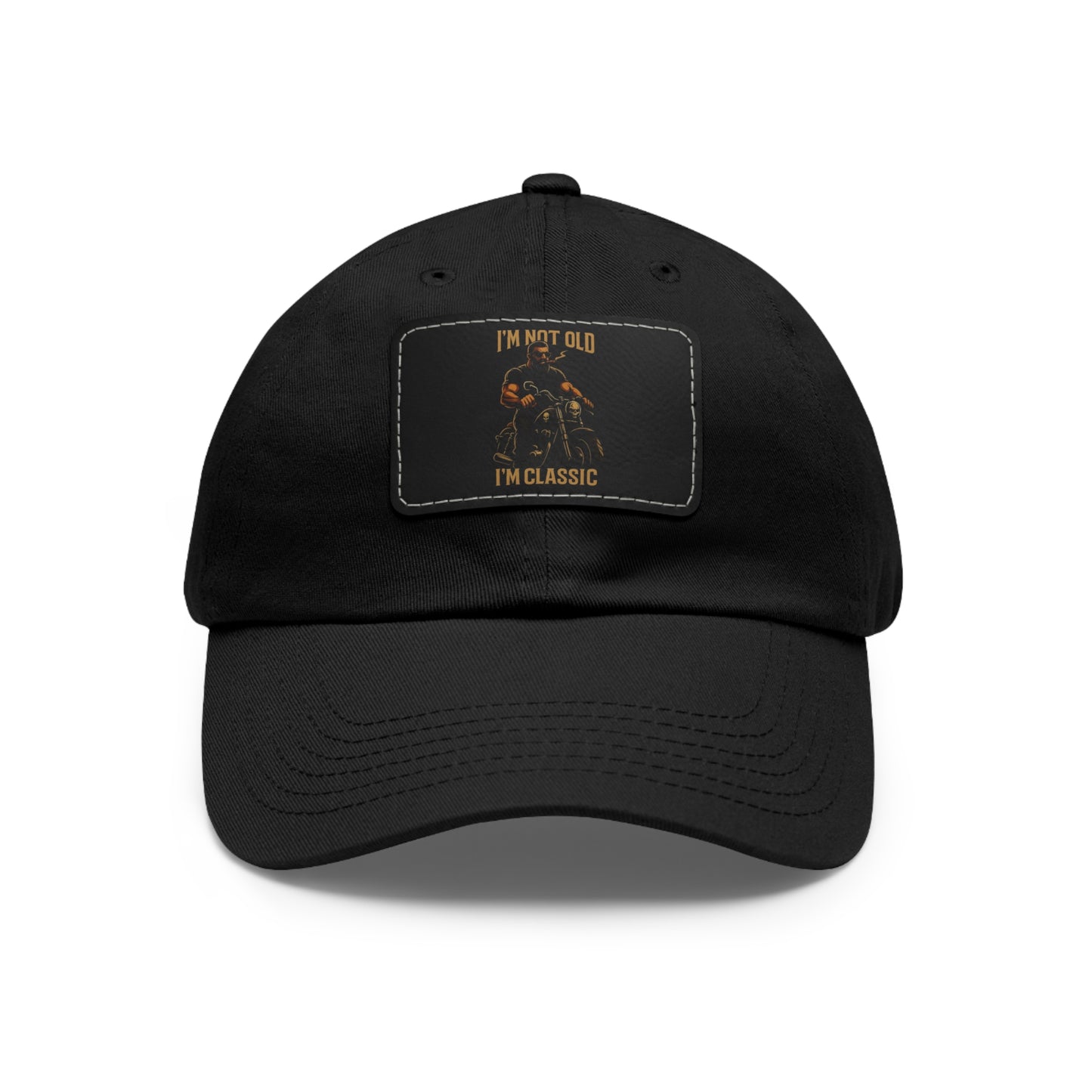 Classic Leather Patch Dad Hat