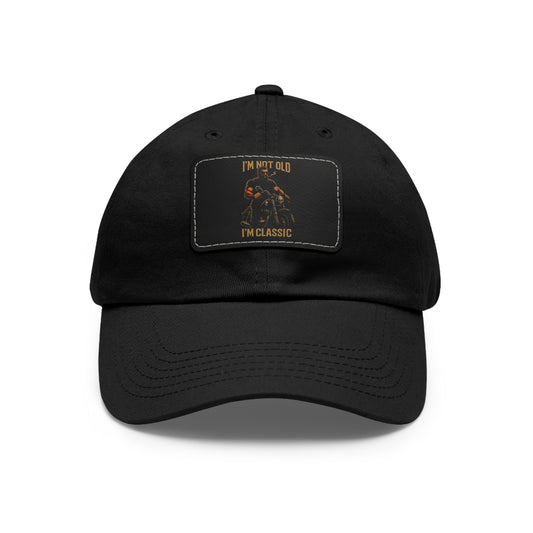 Classic Leather Patch Dad Hat